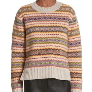 NWT Stella McCartney Shetland Fair Isle Sweater 36